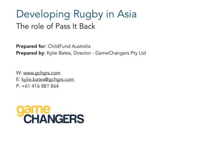 Developing Rugby In Asia